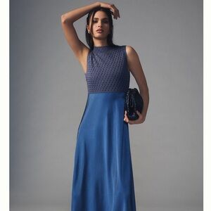 Mare Mare x Anthropologie Mock Neck Sleeveless Midi Dress - Altered